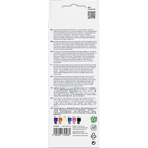 Faber-Castell Goldfaber Aqua Dual Marker - Wallet Of 6, Fantasy
