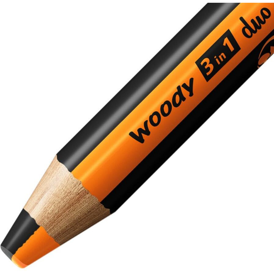 Stabilo Multi-Talented Pencil Woody 3 In 1 Duo - Orange/Black - 1 Piece