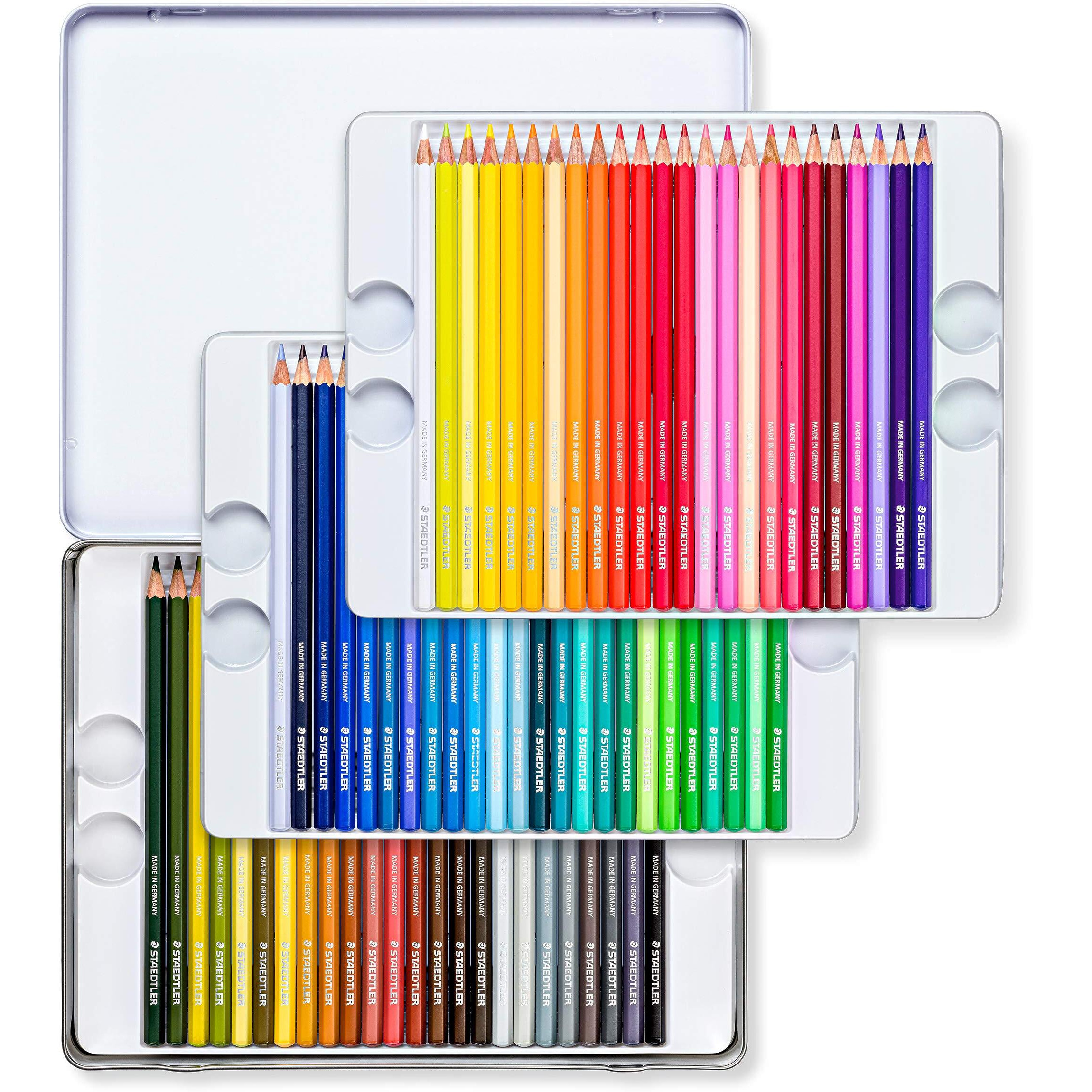 Staedtler Coloured Pencils In 72 Assorted Colours In Metal Box Packing