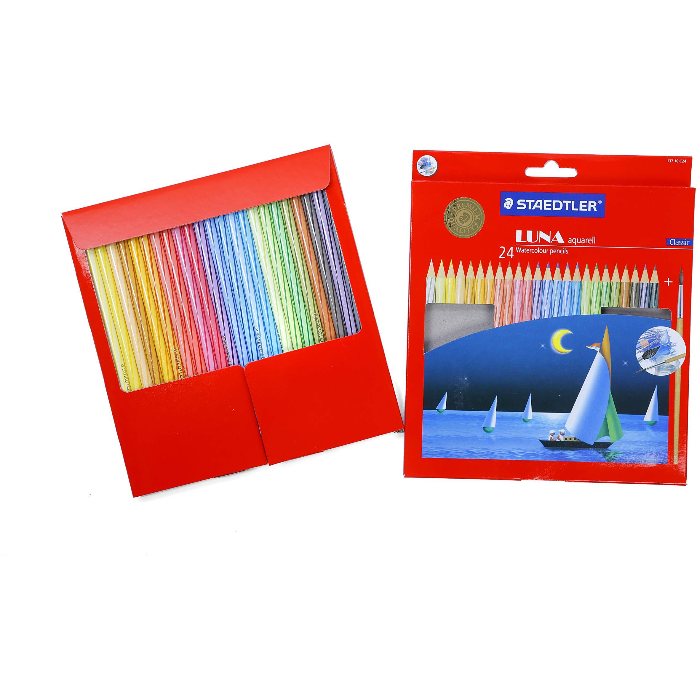 Staedtler Luna Classic 24 Color Water Color Pencil Set With Free Gift