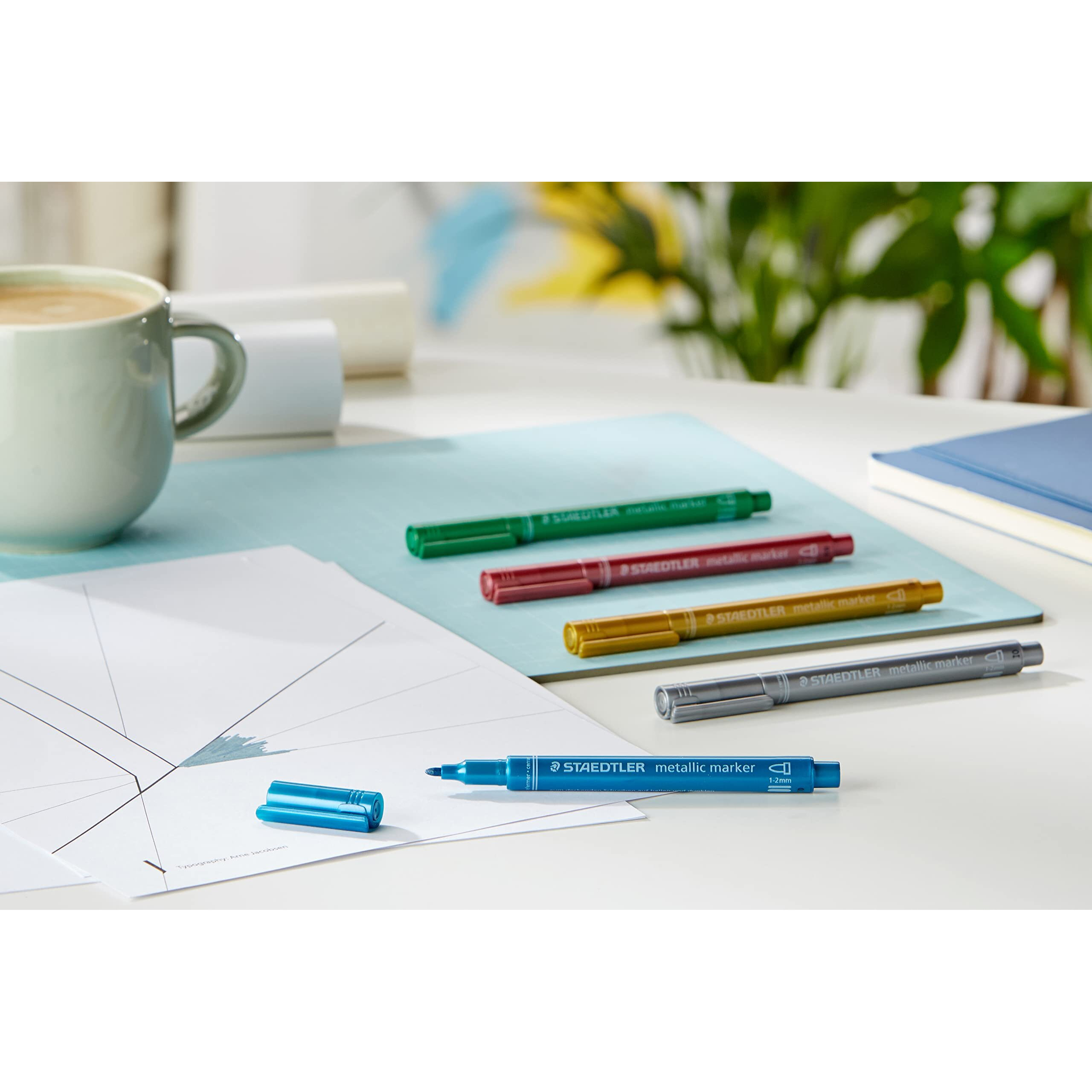 Staedtler 8323-Sbk5 5-Shade Metallic Marker