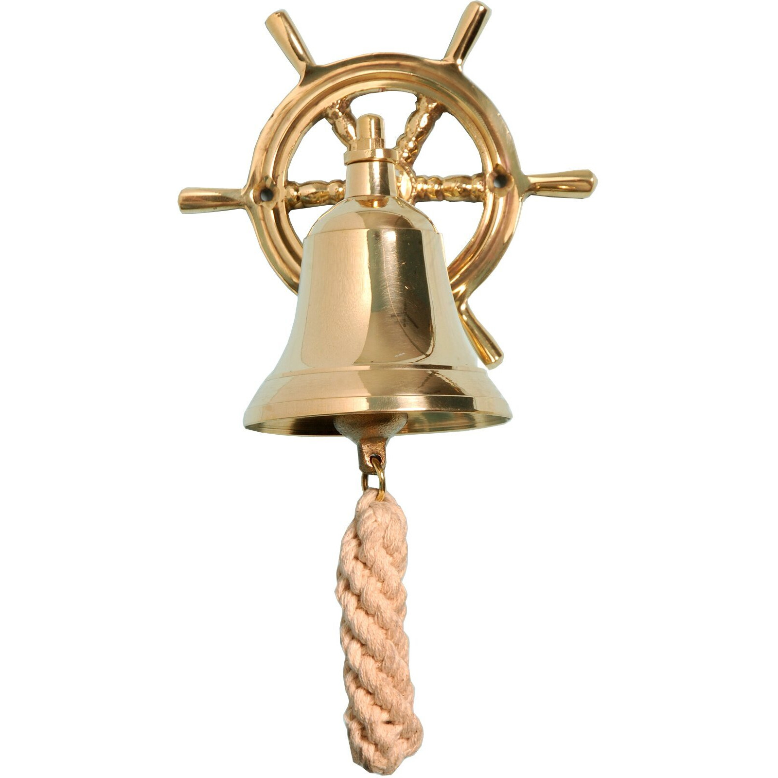 Perfect Deals Antique Home Decor Brass Vintage Hanging Door Bell Solid With Ship Wheel