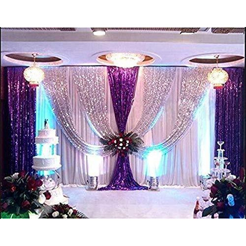 L B Flower Mesh Net For Bouquet Decor, Gift Wrapping, Party Hall Decor (9 Yards) (Silver)