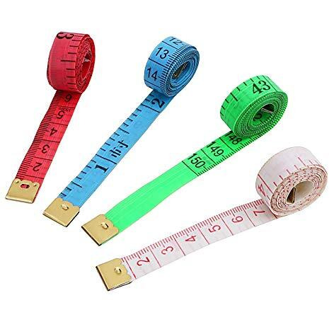 Ofixo 6 Pcs Professional Tailoring Tape Measure Sewing Measuring 60 Inch/150 Cm Length Color Random