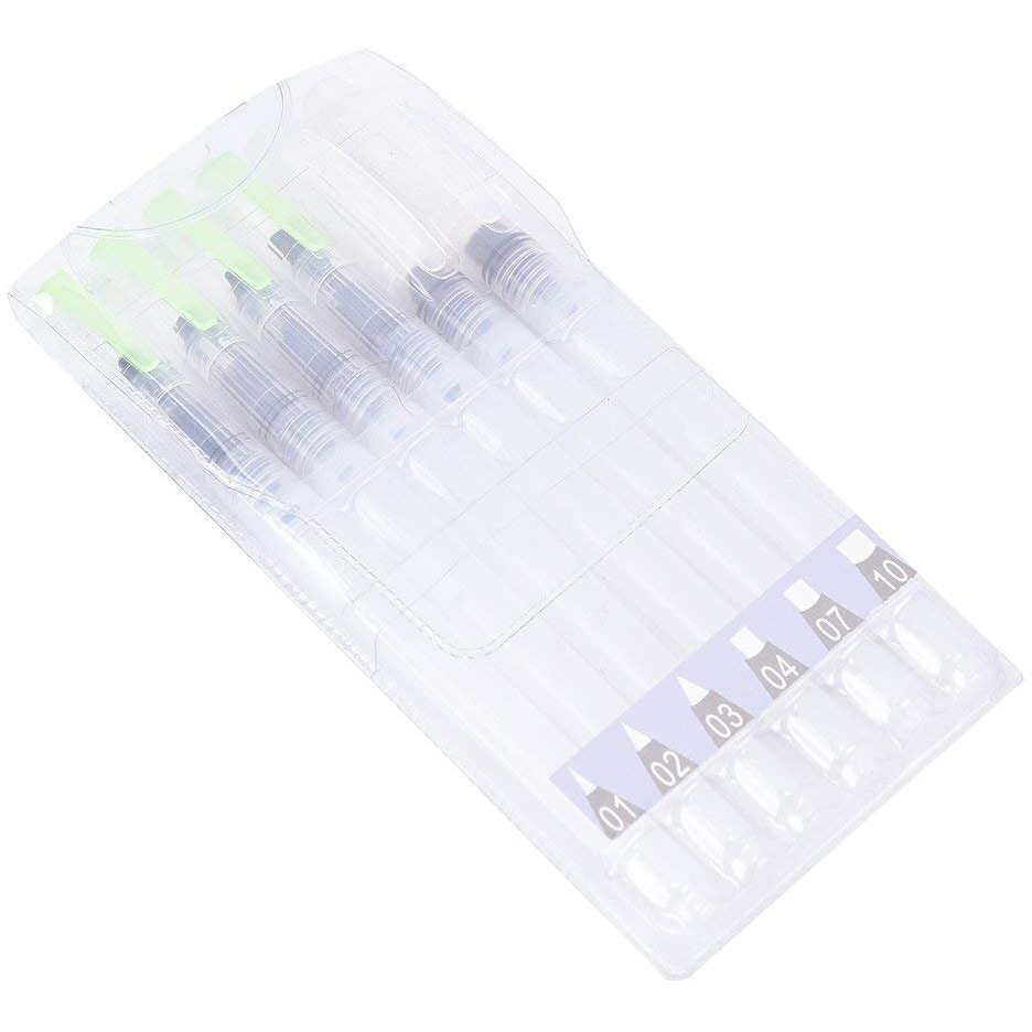 Artbee Water Brush Pen For Watercolor Calligraphy Drawing Tool Marker (6 Pcs Brush Set),Assorted