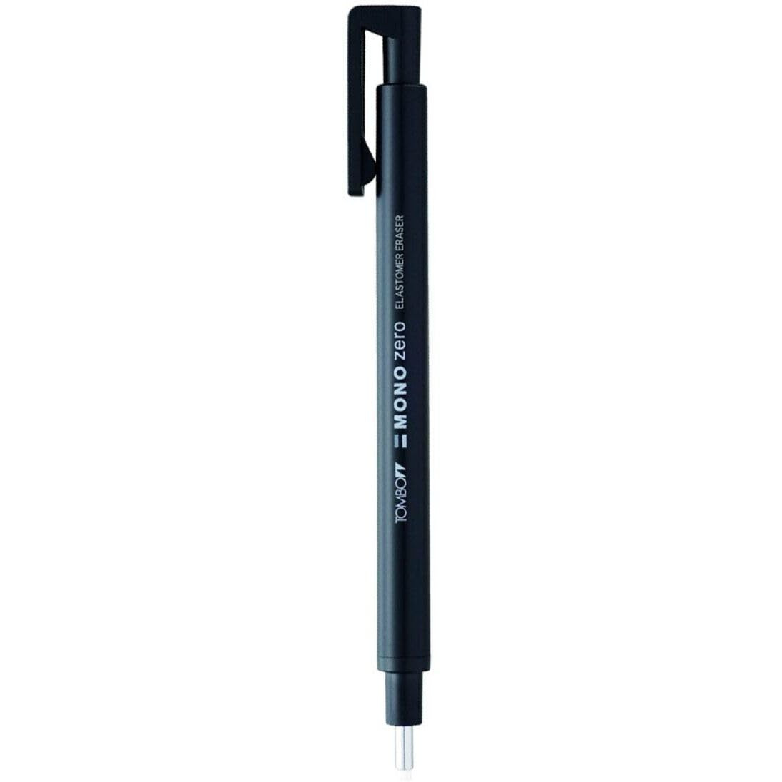 Tombow Holder Eraser, Mono Zero Round Sharpe Black (Eh-Kur11)
