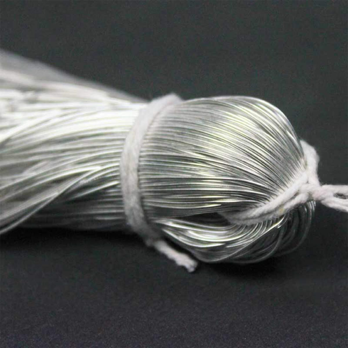 Embroiderymaterial Dapka For Aari & Zardosi Embroidery & Jewellery Work,0.5Mm, Smooth Finish, Silver Color(100 Gram)