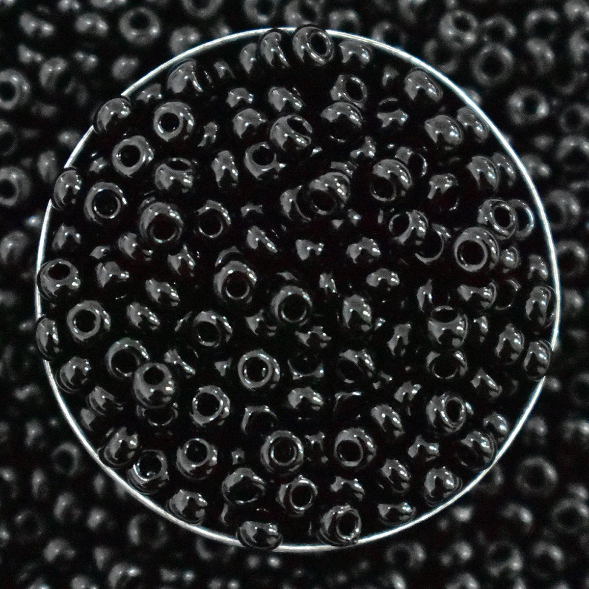 Embroiderymaterial 8/0 Black Color Preciosa Seed Beads For Jewellery Making, Craft, Bracelet Making, Embroidery Work, Hair Accessories, Hair Band Making, Bag Making Etc. (100 Gram, 8/0, 3Mm)
