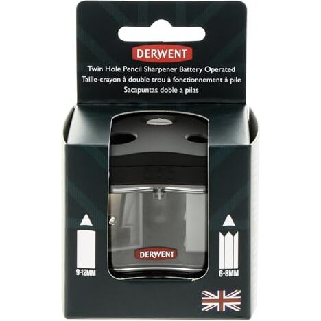 Derwent Battery Operated Twin Hole Sharpener
