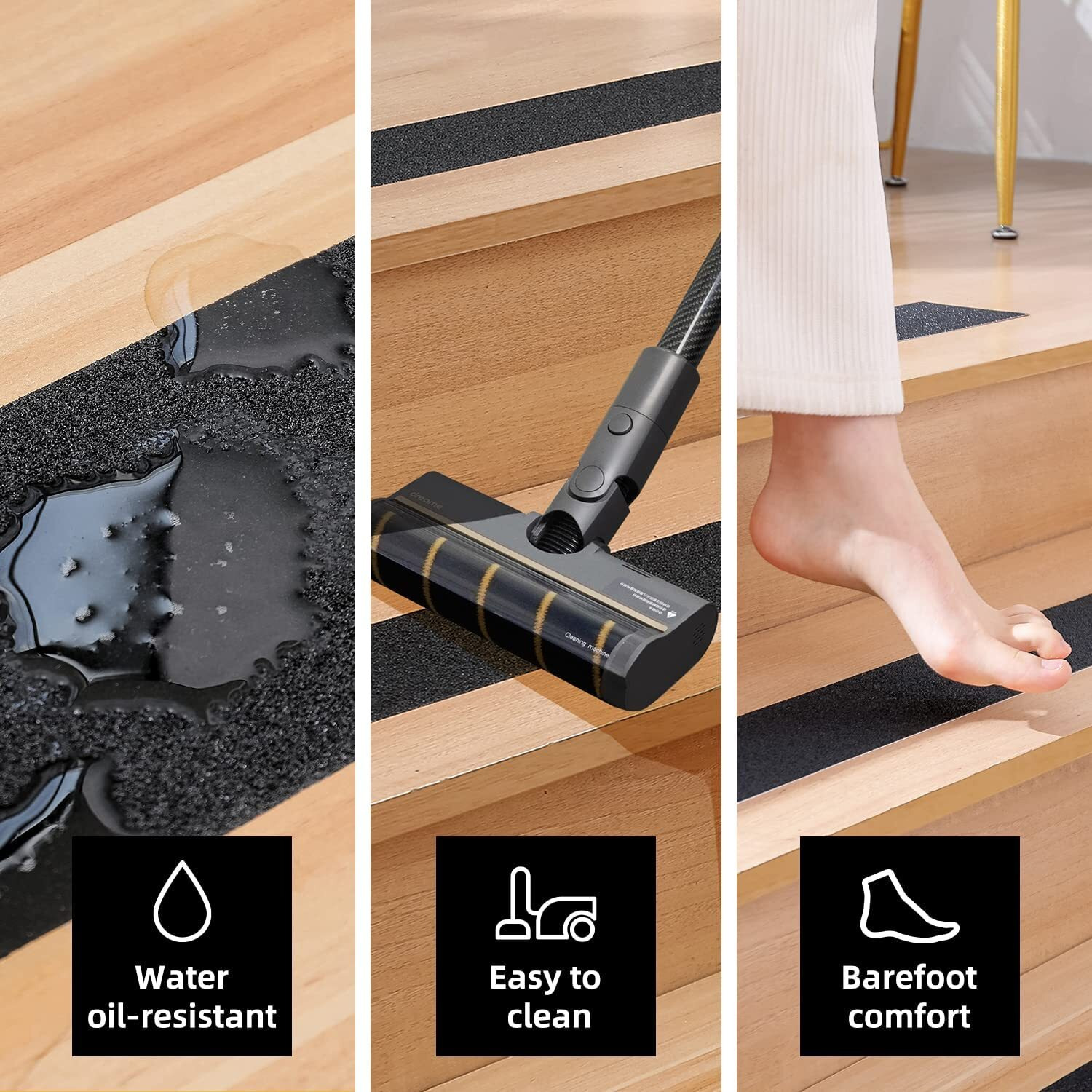 Tcco Enterprise Anti Slip Tape, Non Skid Tape, Grip Tape For Stairs, Non Slip Tape, Friction Tape, Stair Grips Non Slip, Black Grip Tape, Grip Tape Roll, Waterproof Grip Tape(2" X 16')