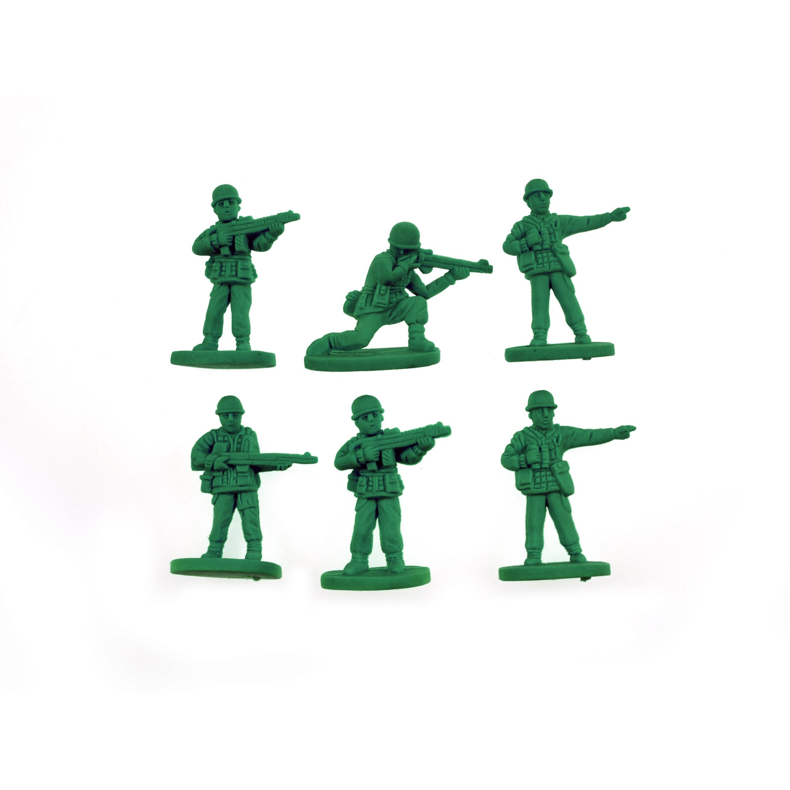 Mustard War On Errors Toy Soldier Erasers - 6Pcs