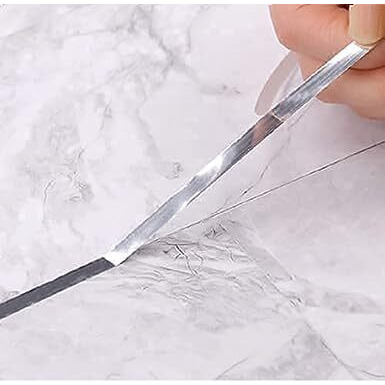 Jb Export Silver Tile Sticker Waterproof Gap Sealing Tape Strip Self-Adhesive Decoration Tape For Floor, Tiles And Wall Decoration (0.5Cm X 50M)