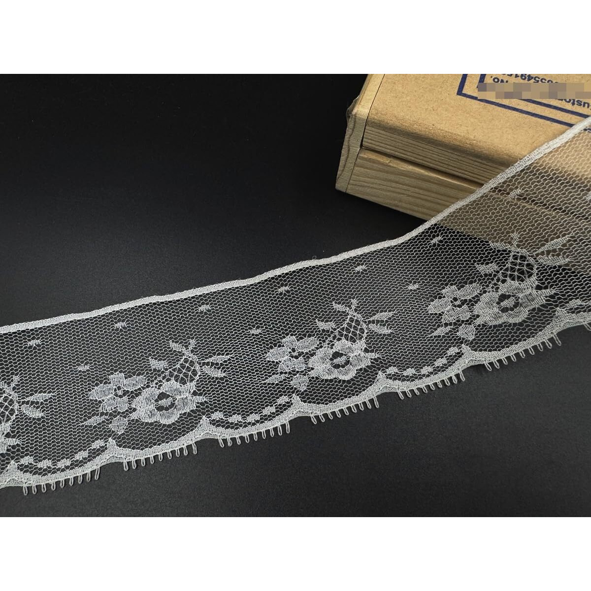 Orient Lace Craft White Nylon Lace And Border Material Lace Trim For Sewing, Bridal Dress, Suits, Diy Projects, Clothing/Accessories - 10 Meters, Width  5 Cm