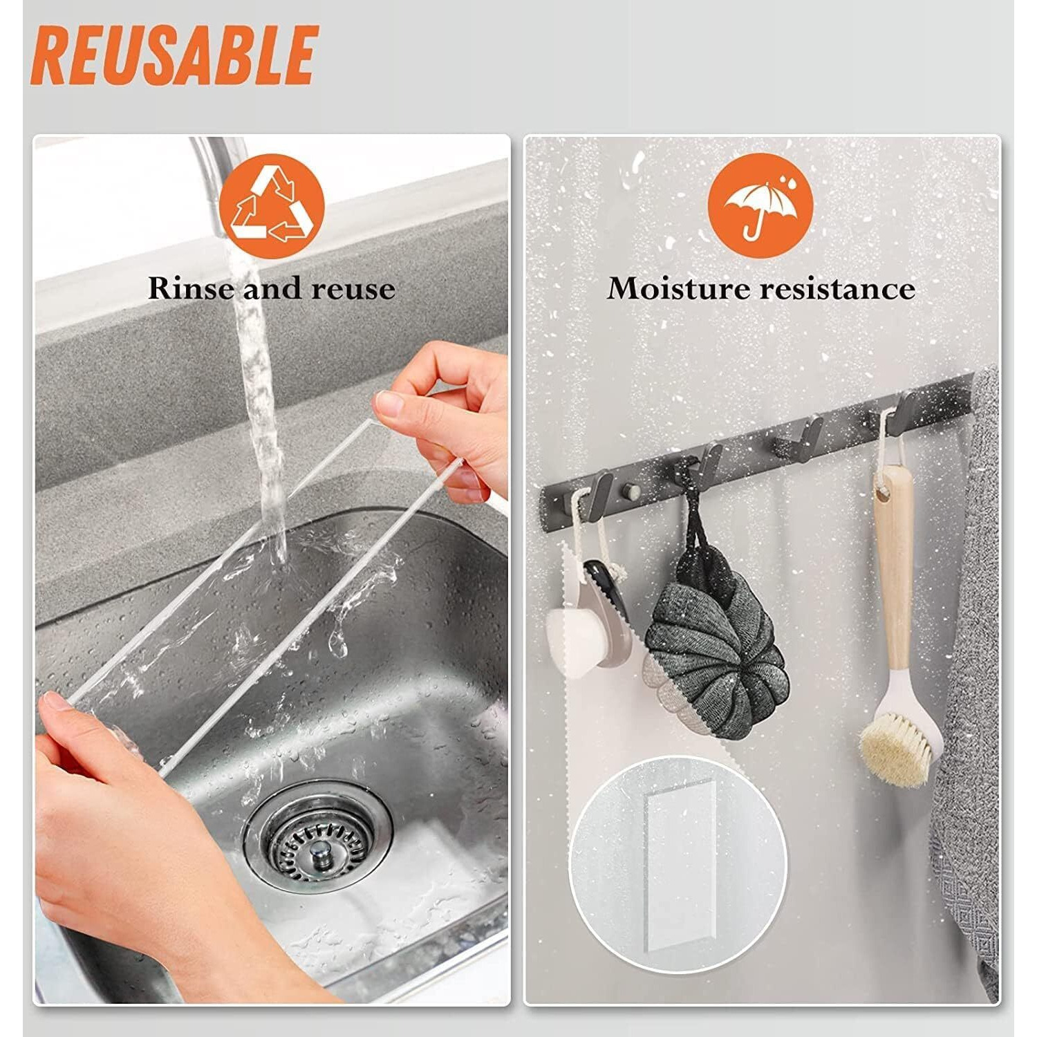 Finalize Double Sided Heavy Duty Tape - Adhesive Silicone Tape, Heavy Duty, Heat Resistant, Multi-Functional, Removable, Washable, Reusable Anti-Slip Tape (3 Meter)- (1)