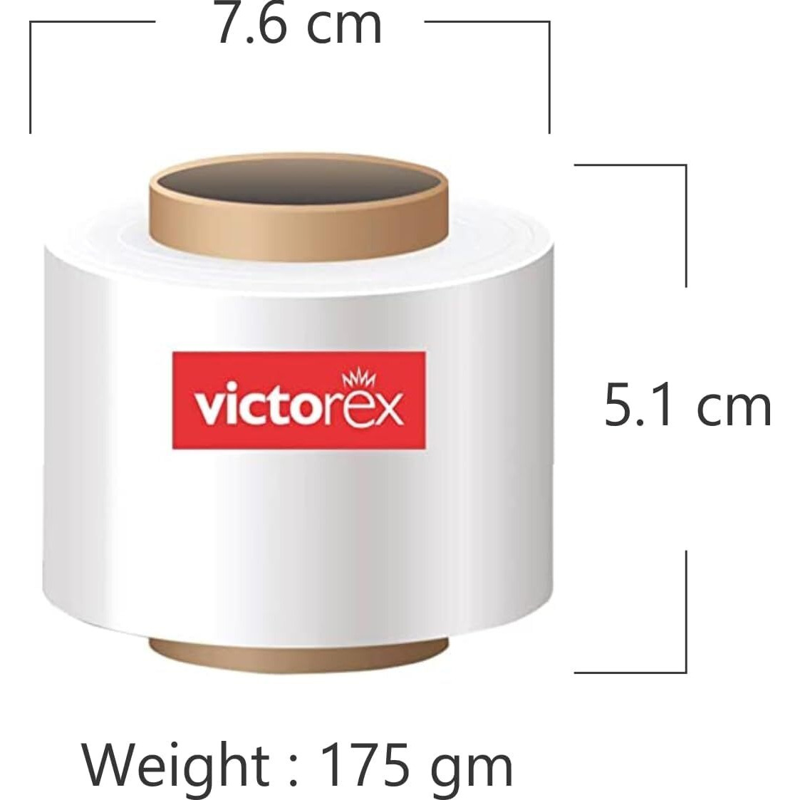 Victorex Paper Packing Roll, 2 Inch (50 Mm), 100 Meters Length Per Unit, Pack Of 3