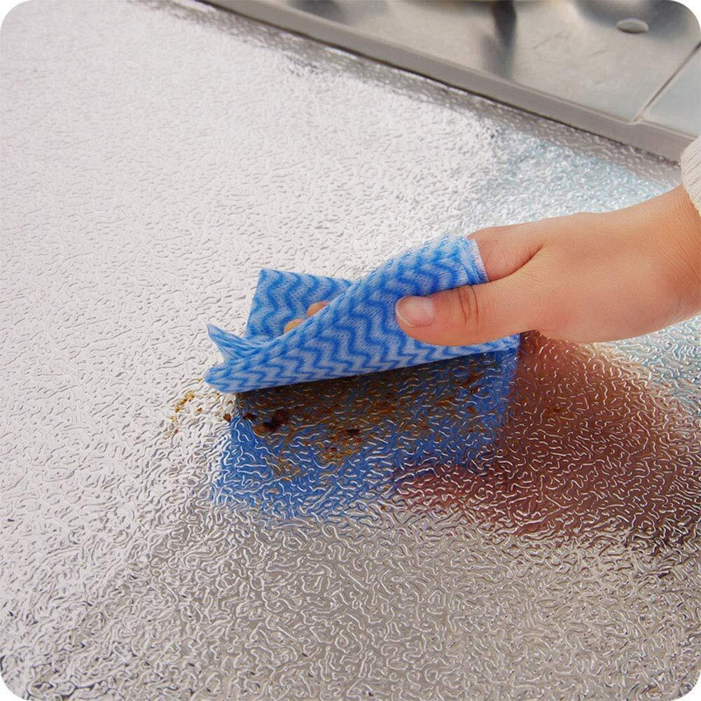 Luxansa Self-Adhesive, Waterproof And Heat Resistant Back Splash Aluminum Foil Sticker (61 X 200 Cm)
