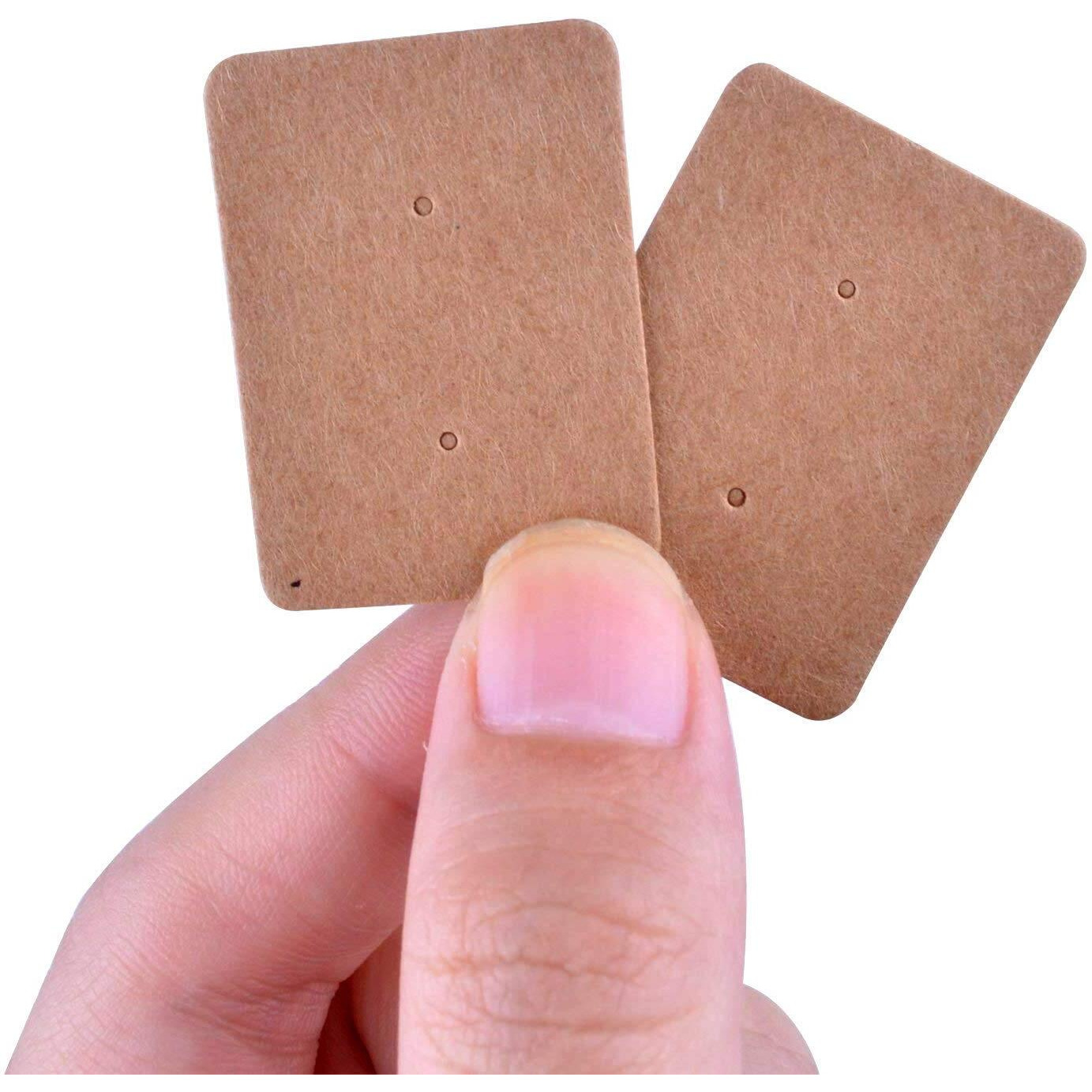 Atmiyamart Kraft Earring Display Tags Jewelry Package Hanging Cards, Handmade Gift Tag 100Pcs (2.5 X 3.5Cm)
