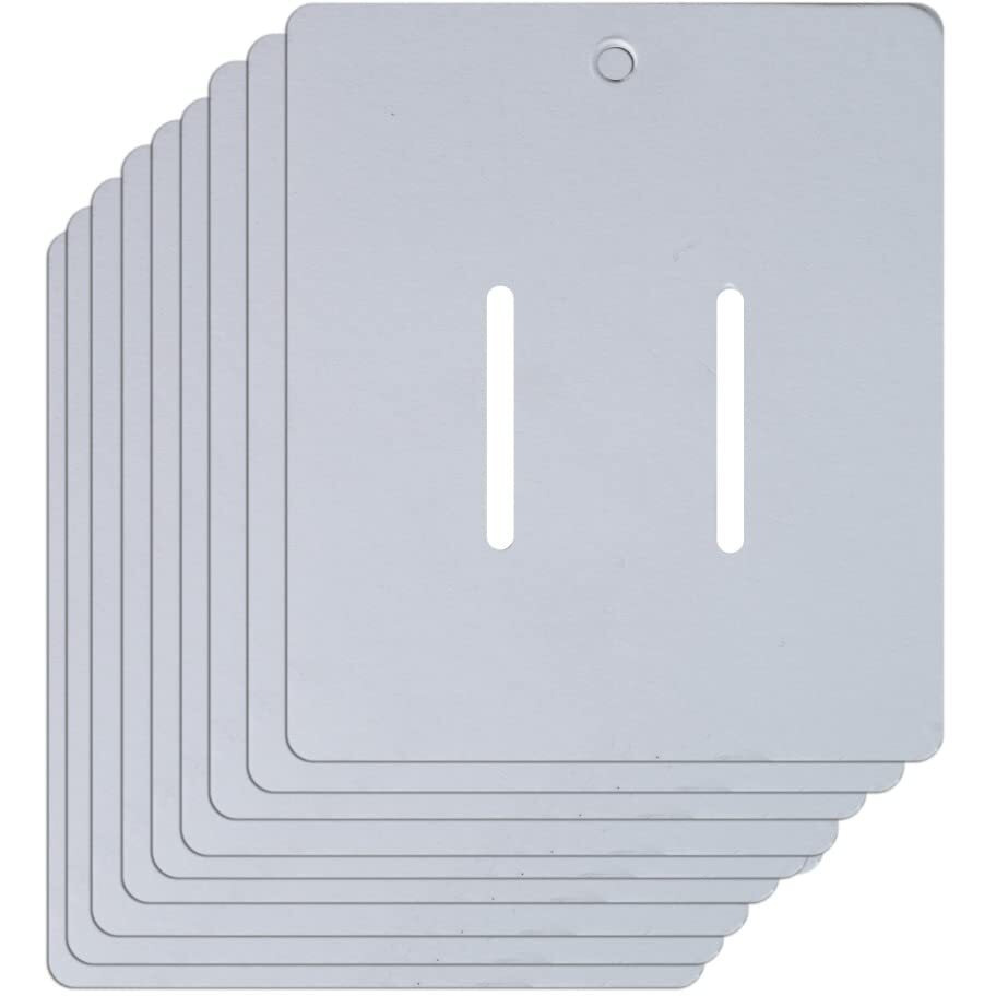 Zenomia White Paper Cardboard Hair Clip Claws Blank Cards Jewelry Display Bow Organizer Tags Holder Rectangle Paper Cardboard For Accessories Display (50Pcs) (3.15X2.75)