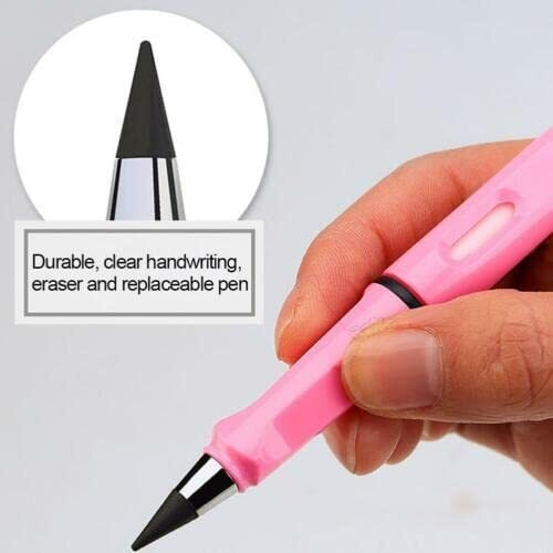 Kunya 4Pcs Portable Reusable Erasable Writing Pencil, Everlasting Inkless Magic Pencil