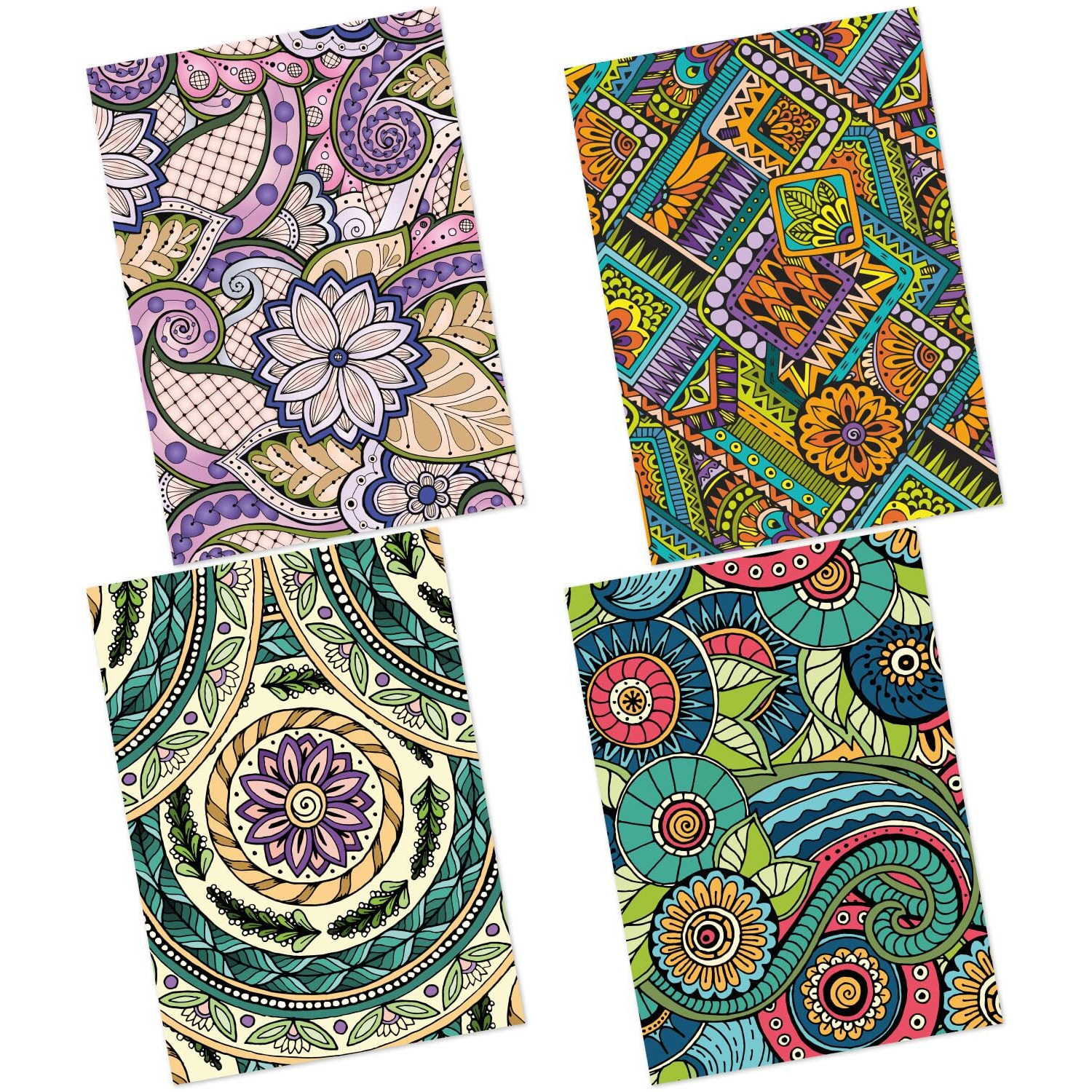 Craftangles Decoupage Paper Pack - Doodled (A4) - 4 Sheets