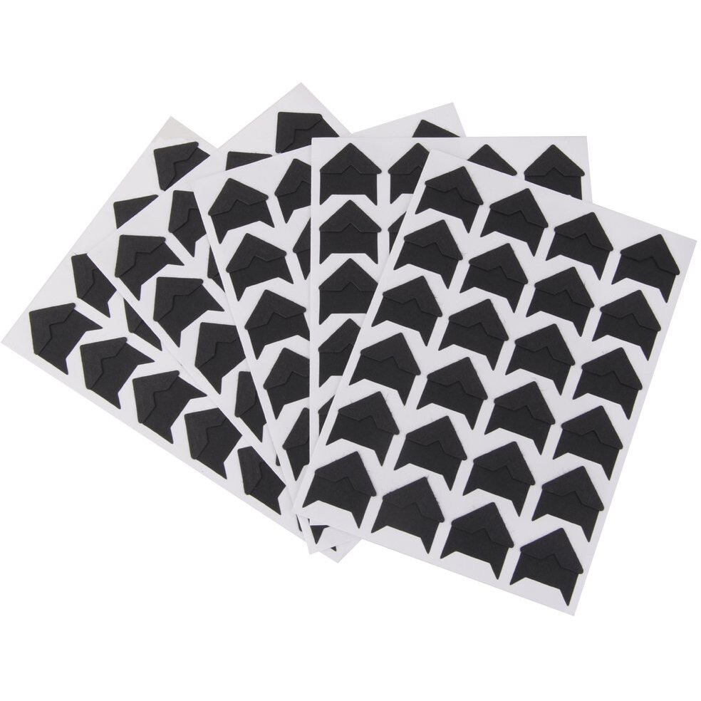 Imported 5 Sheet Diy Photo Album Scrapbook Corner Sticker Black