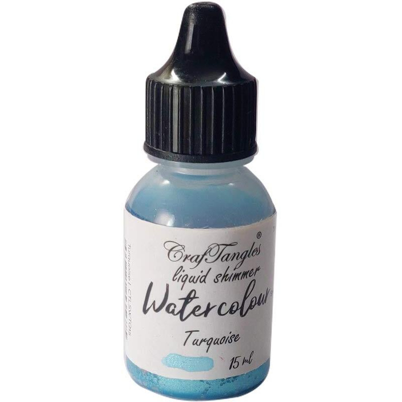 Craftangles Liquid Shimmer Watercolor (15 Ml) - Turquoise