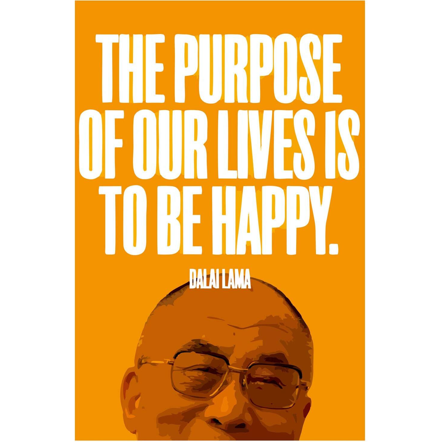 Inephos Dalai Lama Inspirational Quote Poster Print (Size 24 Inch X 36 Inch, Large, Laminated Vinyl Print)