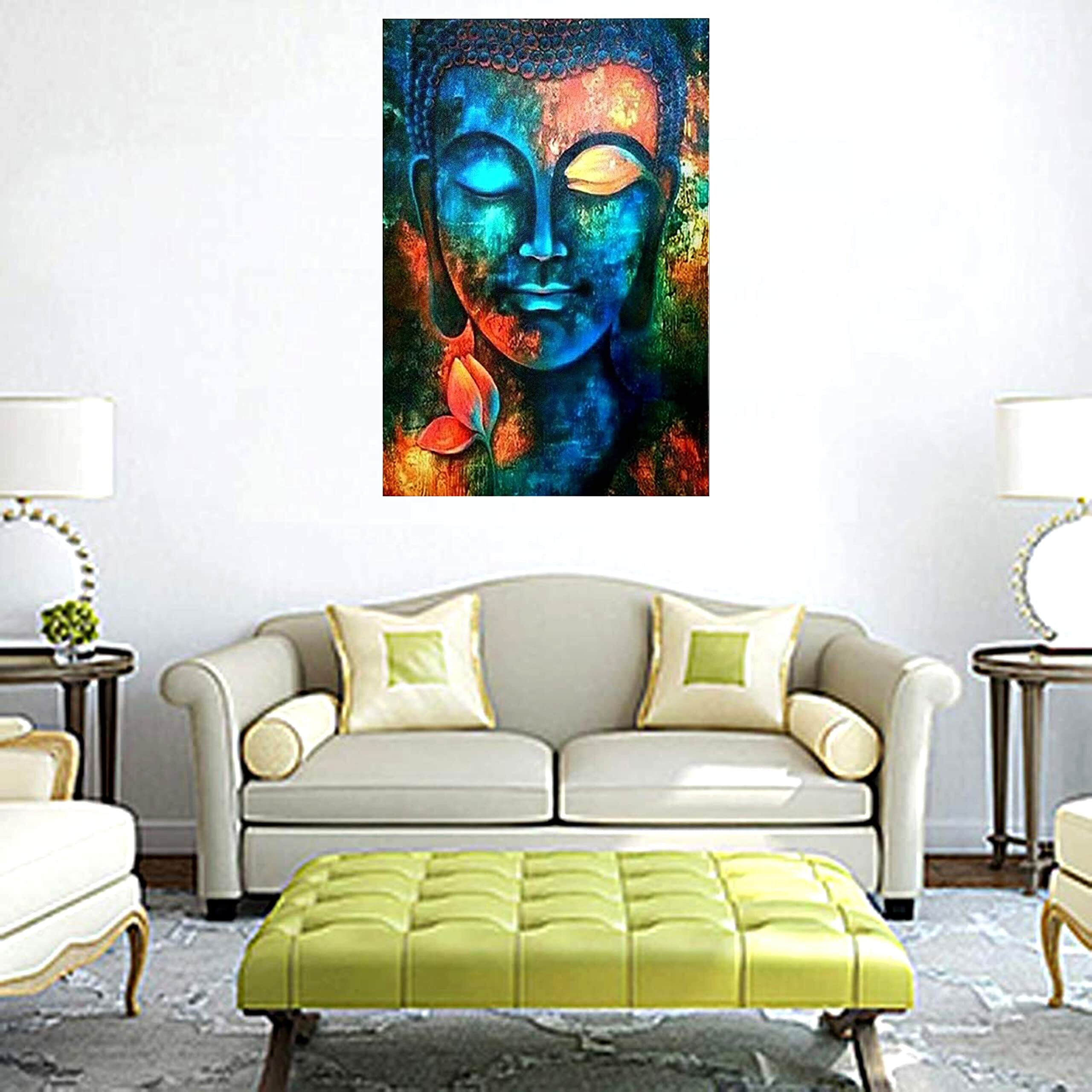 My D Square Buddha Wall Stickers Self Adhesive Vinyl God Wallpapers For Walls Living Room Office Home Decor Size 30 X 45 Cm