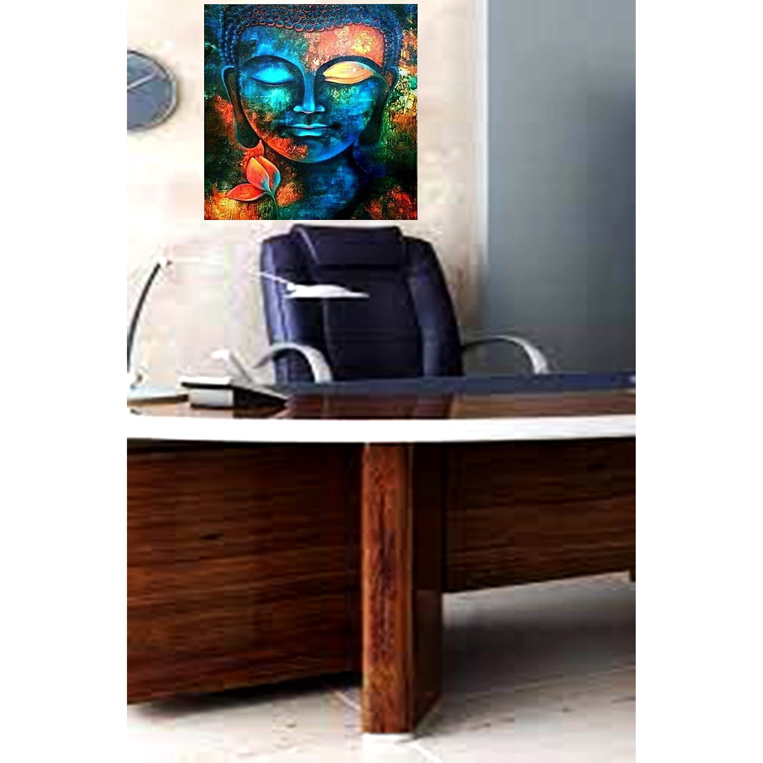 My D Square Buddha Wall Stickers Self Adhesive Vinyl God Wallpapers For Walls Living Room Office Home Decor Size 30 X 45 Cm