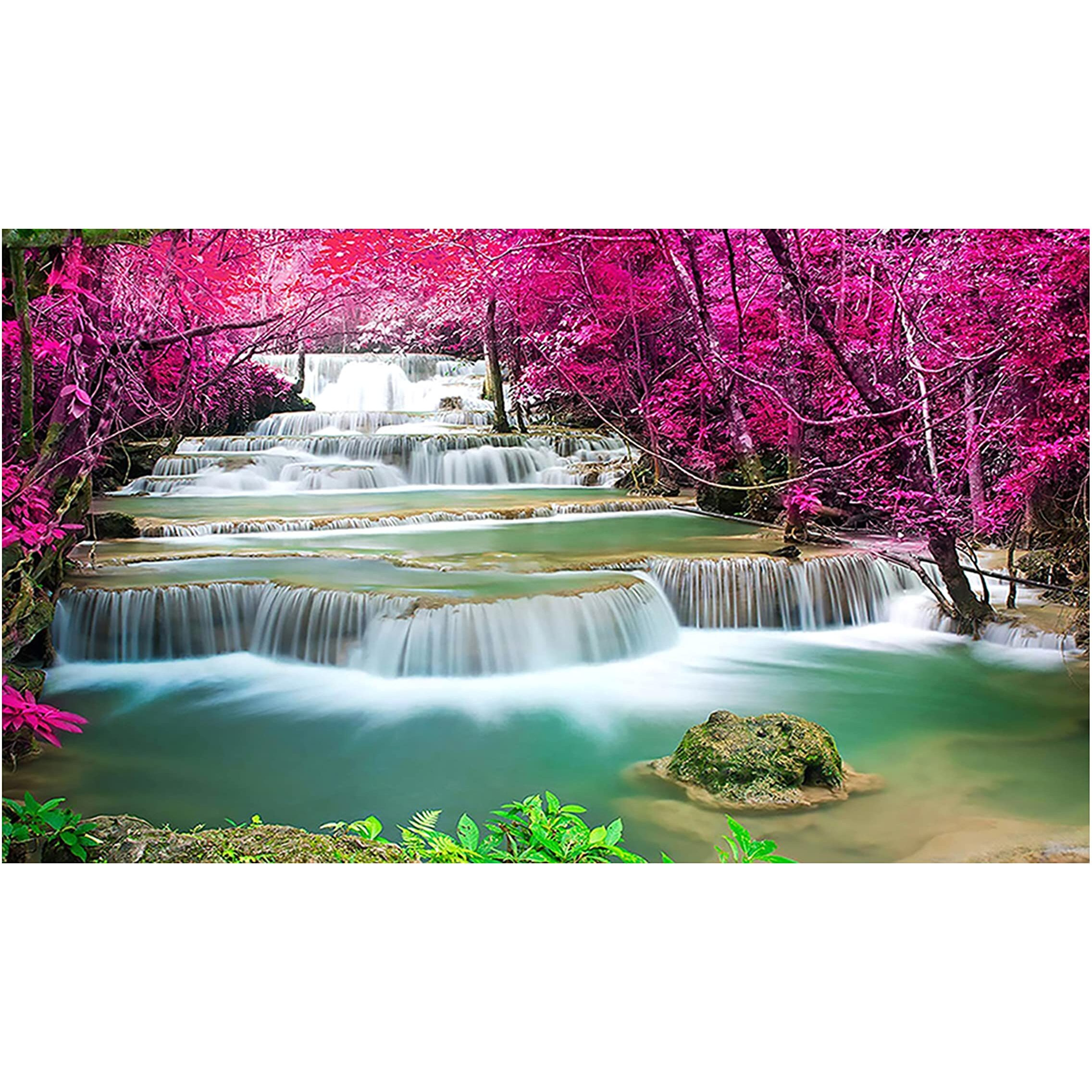 My D Square Vinyl Waterfall Wall Poster For Walls Living Main Room Bedroom Size 24 X 36 Inch Self Adhesive Wall Sticker Art Dnp138
