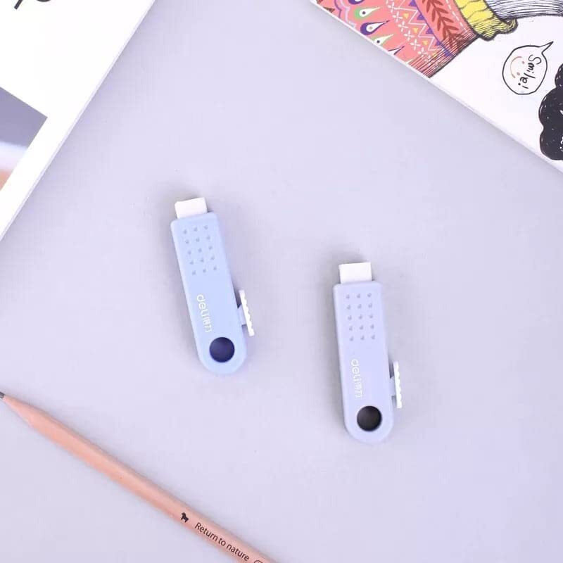 Deli 3 Pc Push Pull Eraser, For Creative Drawing Elementry Crafting School, College Use