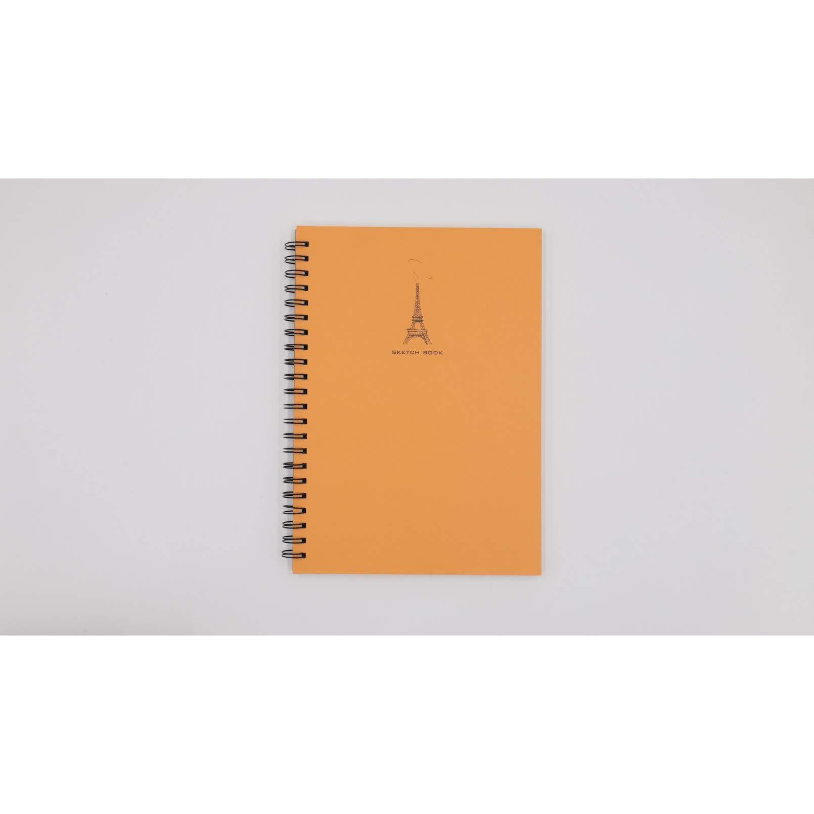 Potentate Sketchbook, Drawing Pad, Minimalist Design, Fine Texture, Wire Bound, 100 G, A4, 56 Sheets (Cover Color May Vary)