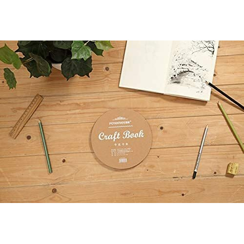 Artrack Craft Paper Circle Pad 190 Mm Diameter 24 Sheets, 48 Pages, 200 Gsm Acid Free Paper, Ideal For All Types Of Drawing & Coloring