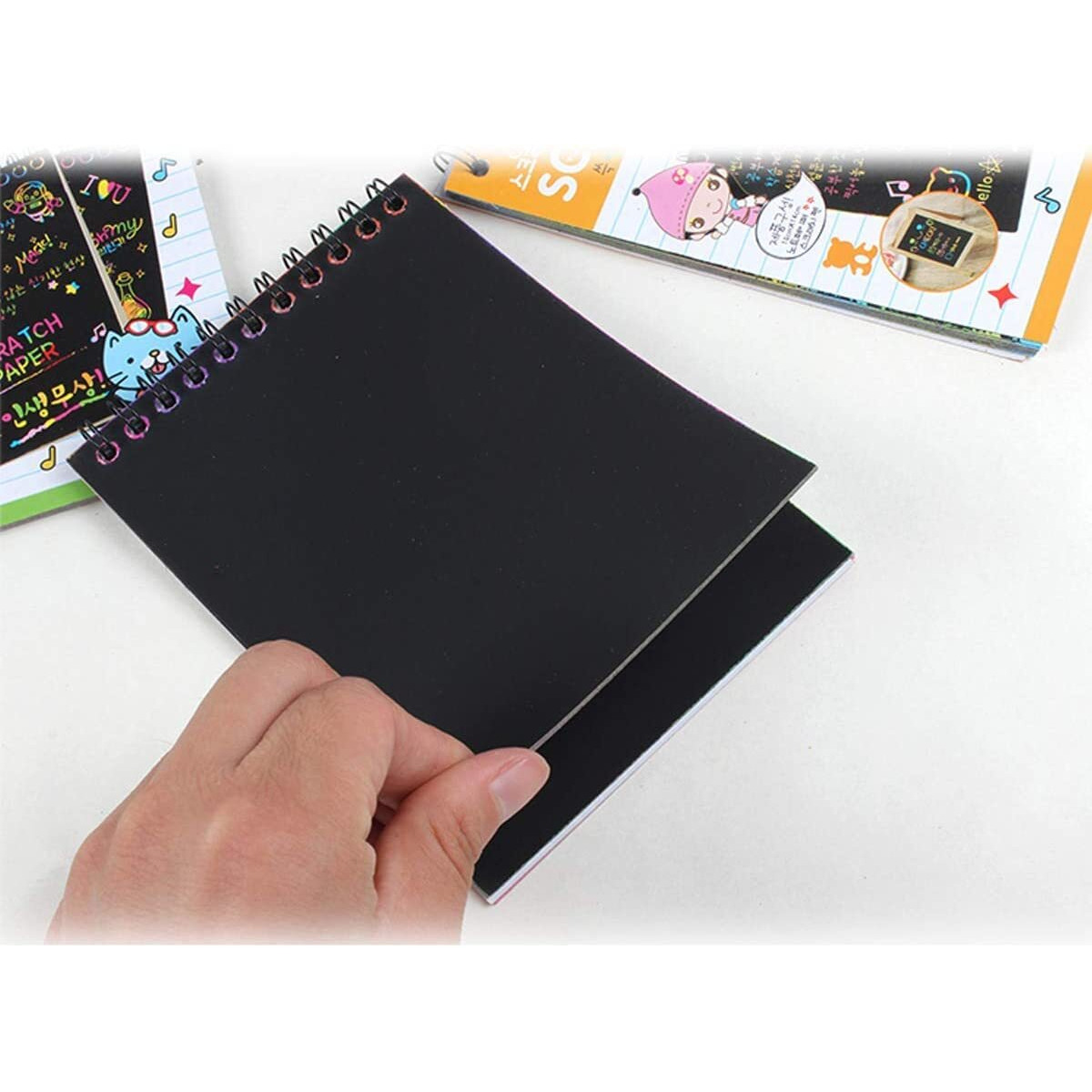 Worison A5 Size Colorful Scratch Drawing Papers, 10 Sheets And 1 Scratch Tool 20 X 15 Cms
