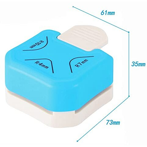 Akusety 3 In 1 Corner Rounder Punch, 4Mm 7Mm 10Mm 3 Way Corner Cutter For Paper Craft, Diy Projects, Laminate, Photo Cutter, Card Crafting Hand-Made Activity