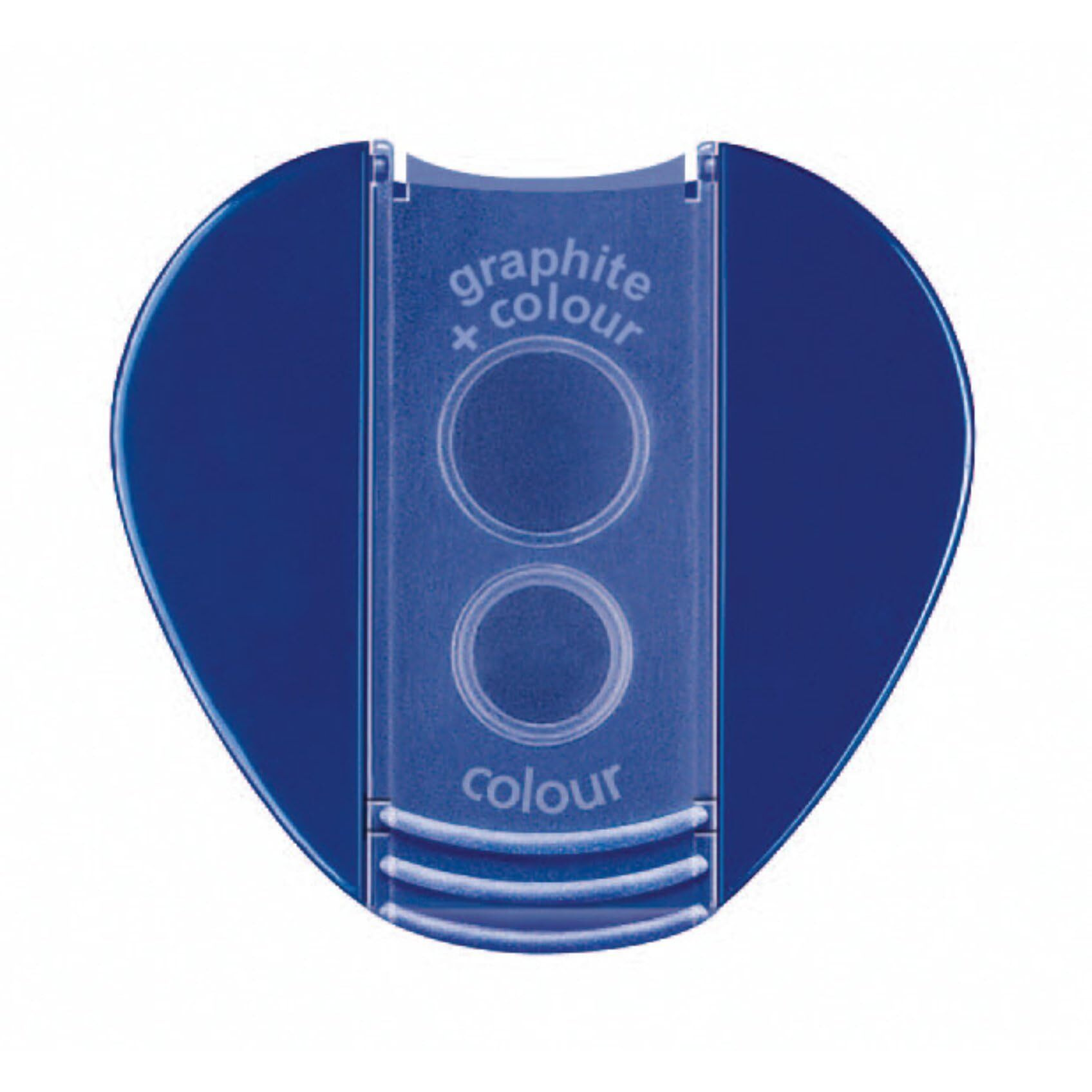 Staedtler 512 128 Double Hole Tub Triangular Metal Sharpener