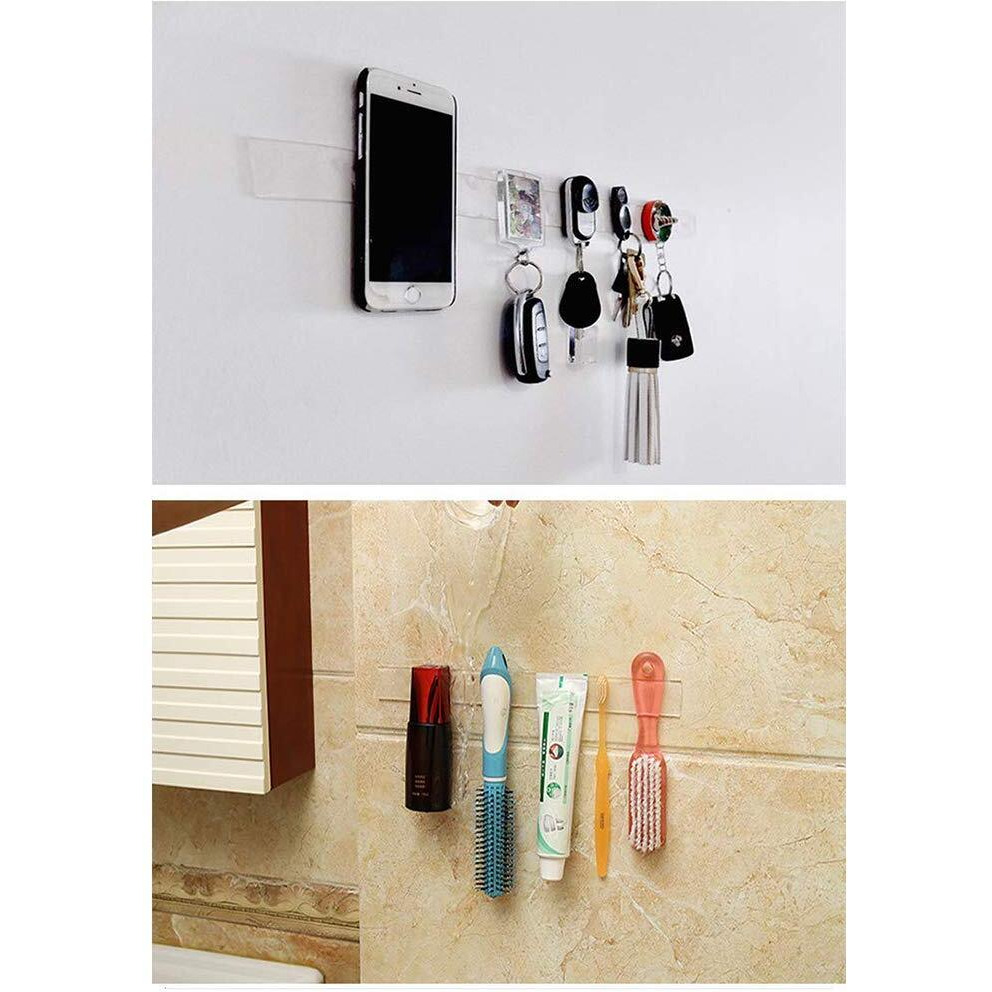 Unique Store Reusable Nano Adhesive Tape - Strong, Washable, And Multifunctional Double-Sided Tape For Home, Office, And Diy Projects - Suitable For Smooth Surfaces Like Glass, Metal, And Tile - Traceless And Removable - 3M (White)
