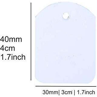 Atmiyamart Online Plain Paper Tag Without Thread White Blank Label Clothes Write Message Price 30X40Mm Around 950Pcs