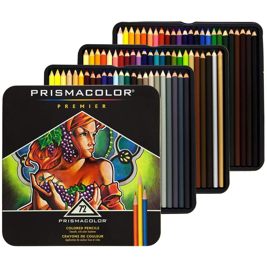 Prismacolor Premier Colored Pencils, Soft Core, 72-Count Free