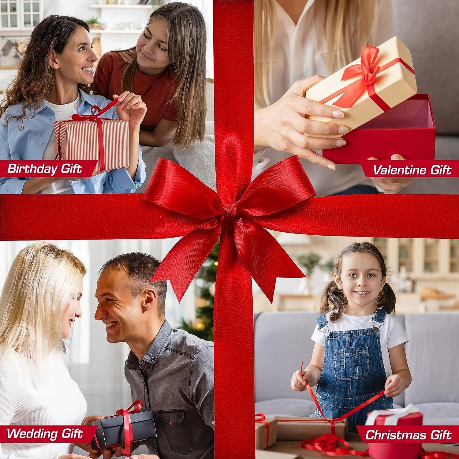 Diy Crafts Polyester Ribbon For Floral Arrangement, Wedding Bouquet, And Big Diy Artwork Projects | No Fading Woven Ribbon 1 Inches X 50 Yards Double Face Solid Satin Ribbon Roll, Pink