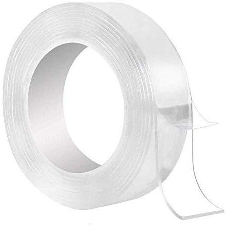 Maddelena Grip Mg-3M/9.8 Ft Secure Anything, Double Sided Reusable Adhesive Silicone Anti-Slip Strong Adhesive Traceless Multi-Functional Sticky Strips Tape, Transparent