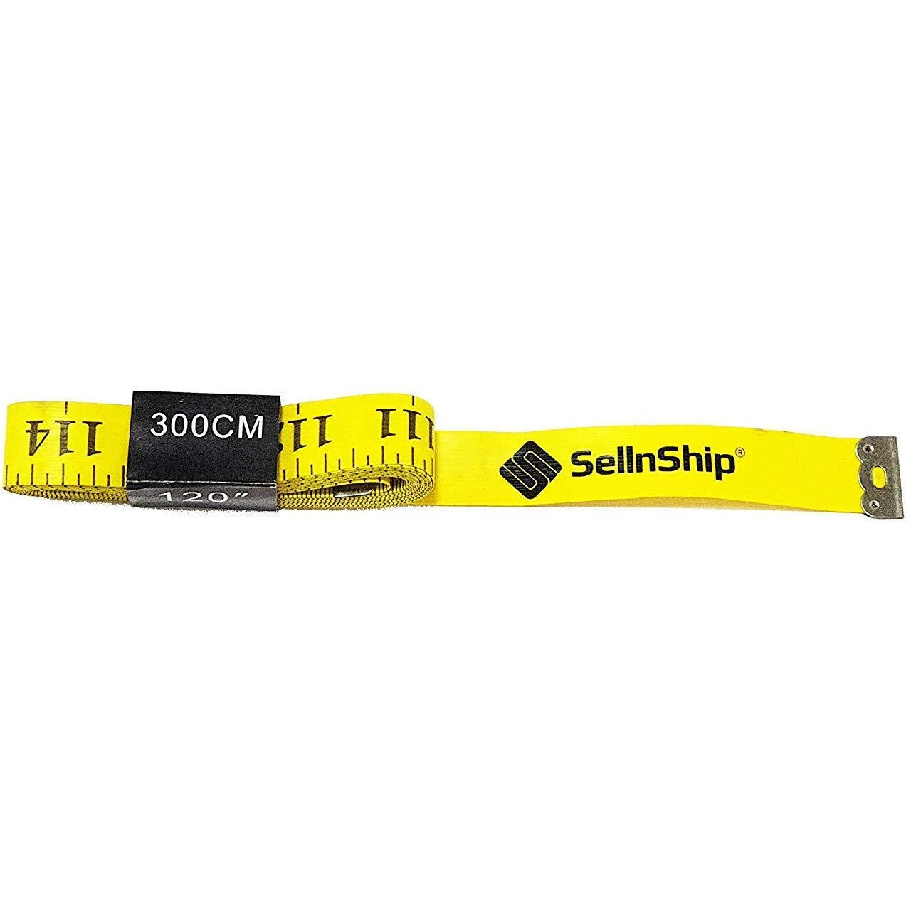 Sellnship 3 Meter / 120 Inch Tailor Measuring Tape  Soft Flexible Non-Stretch Fiberglass Ruler For Body Measurements, Sewing & Craft Use  Pack Of 2 (Yellow)