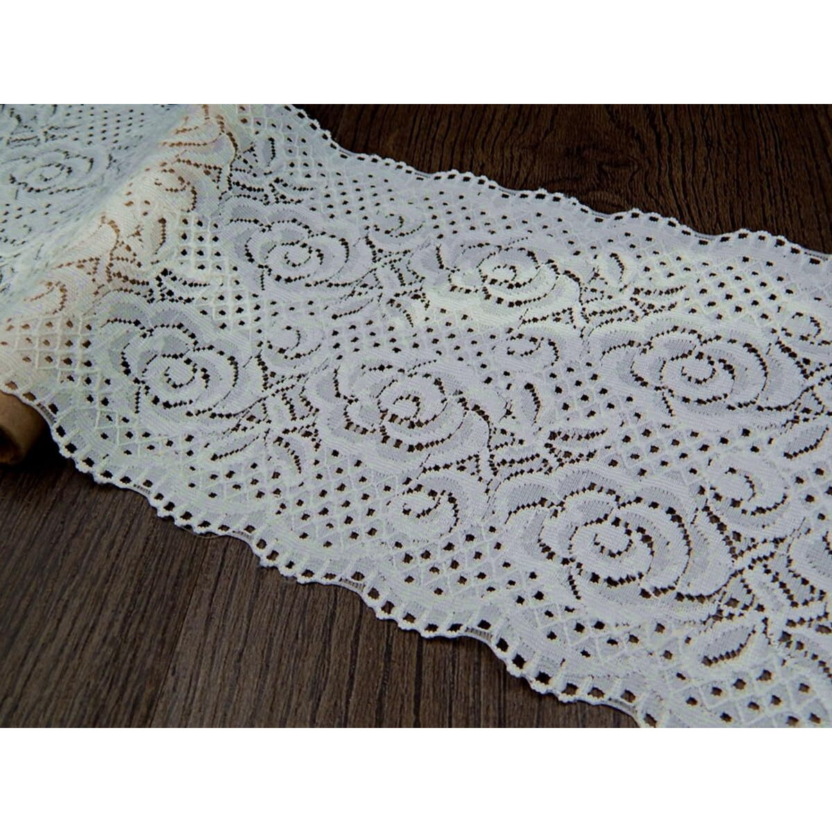 Orient Lace Craft White Net Lace And Border Material Handpicked Boutique Range Lace Trim For Sewing,Invitation Cards,Curtain Tablecloth Slipcover Bridal Diy Clothing/Accessories