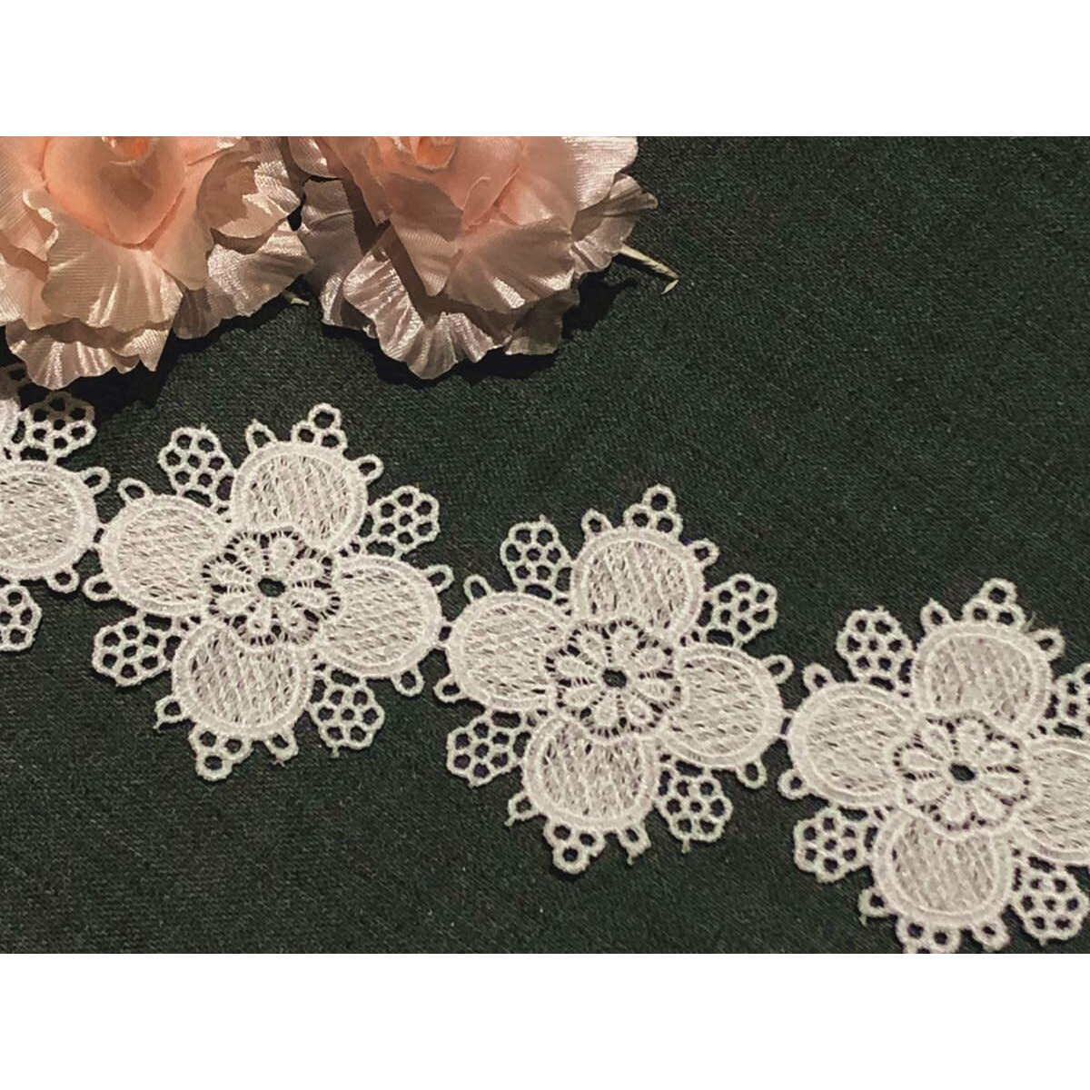 White Lace Border Material For Suits,Saree & Dupatta (5 Cm) Qty 10 Meter,Used As Trims,Borders,Embroidery Lace,Applique,Fabric Lace,Sewing Supplies,Cotton Lace Work,Diy.