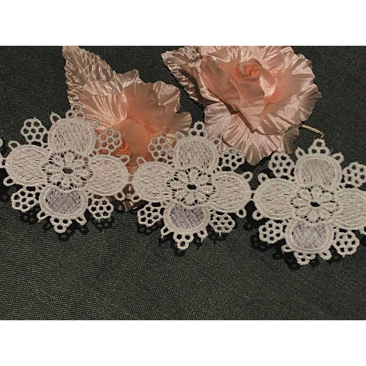 White Lace Border Material For Suits,Saree & Dupatta (5 Cm) Qty 10 Meter,Used As Trims,Borders,Embroidery Lace,Applique,Fabric Lace,Sewing Supplies,Cotton Lace Work,Diy.