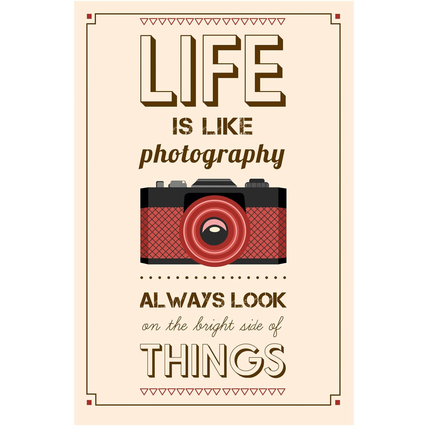 Inephos Life Is Like Photography Inspirational Poster (12 X 18 Inch)