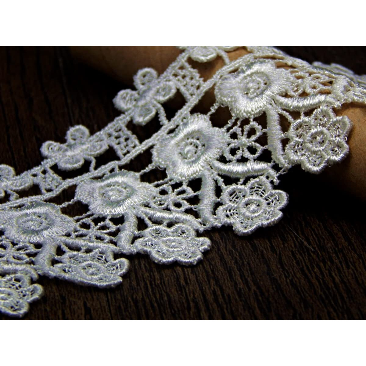 White Lace And Border Material For Suits,Saree & Dupatta (7 Cm) Qty 5 Yard,Used As Trims,Borders,Embroidery Lace Applique,Fabric Lace,Ribbon,Sewing Supplies,Applique,Cotton Lace Border Work,Diy.