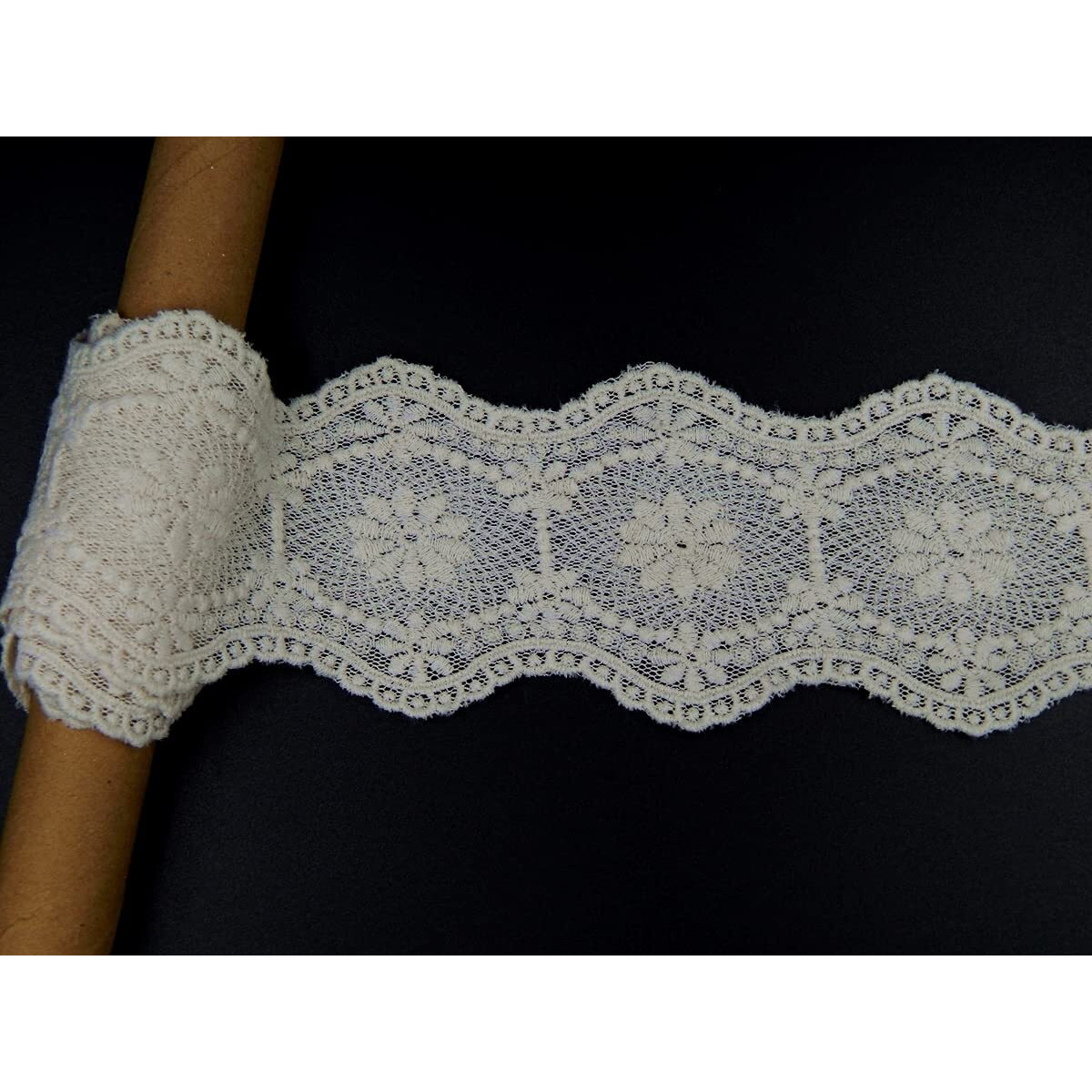 Orient Lace Craft Net Embroidery Lace And Border Material | Fine Quality Dye Able Lace Trim For Sewing,Invitation Cards,Curtain Tablecloth Slipcover Bridal Diy Clothing/Accessories