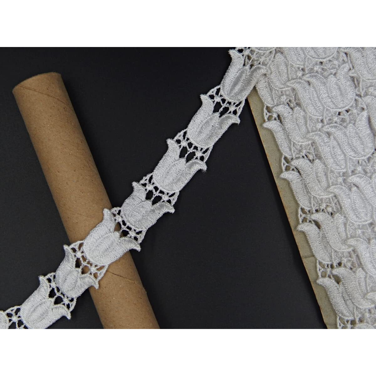 Orient Lace Craft White Lace And Border Material For Rida,Suits,Saree Border Qty 5 Yard,Used As Trims,Ribbon,Embroidery Lace,Applique,Fabric Lace,Sewing Supplies,Dupatta Lace Border Bridal,Diy.