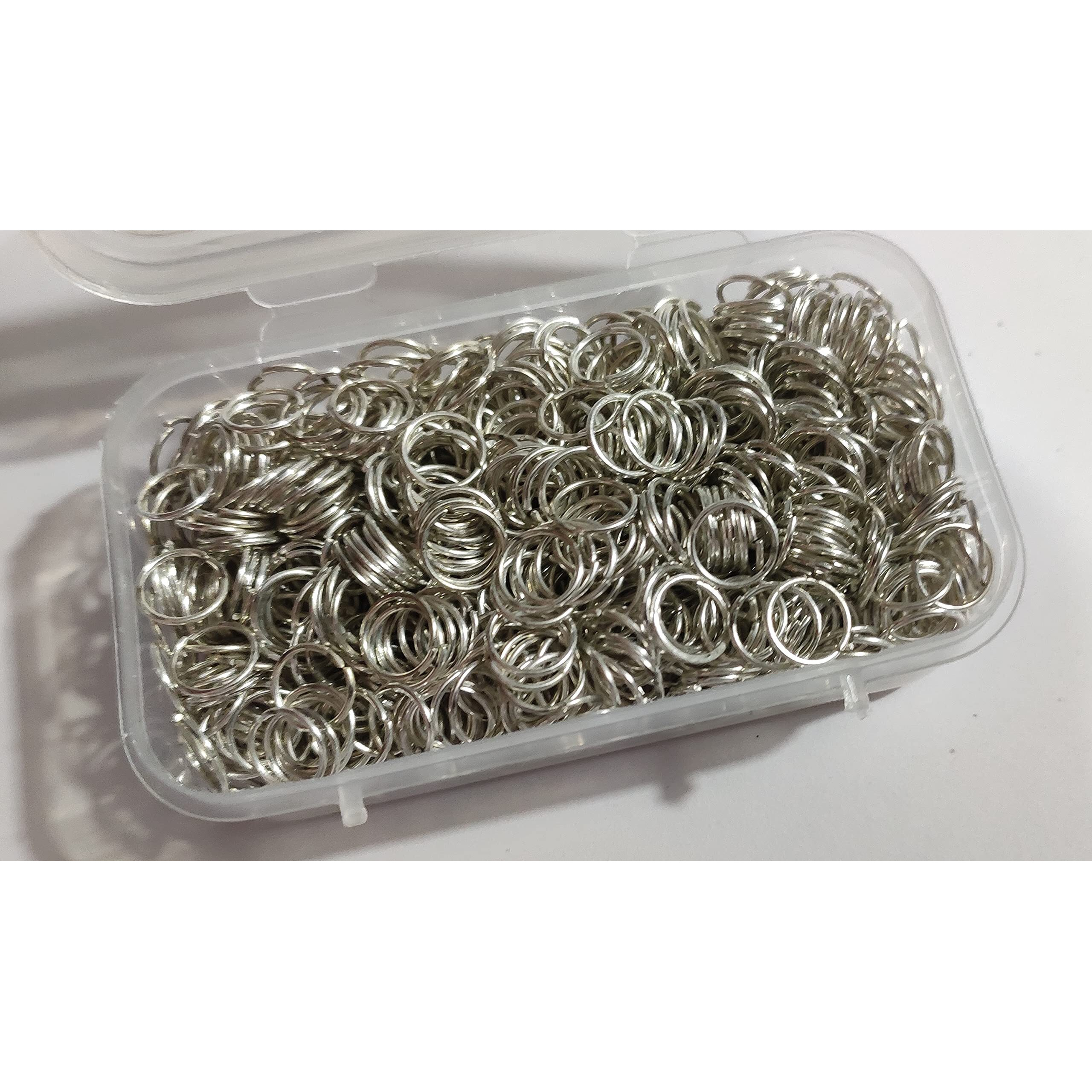 Omx Silver 9 Mm, Approx 1100 Pc Round Unsoldered Open Jump Jewellery Making Ring Material Fitting And Finding Art And Craft Kit (100 Gm)